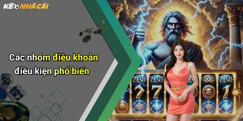 Các nhóm điều khoản điều kiện phổ biến