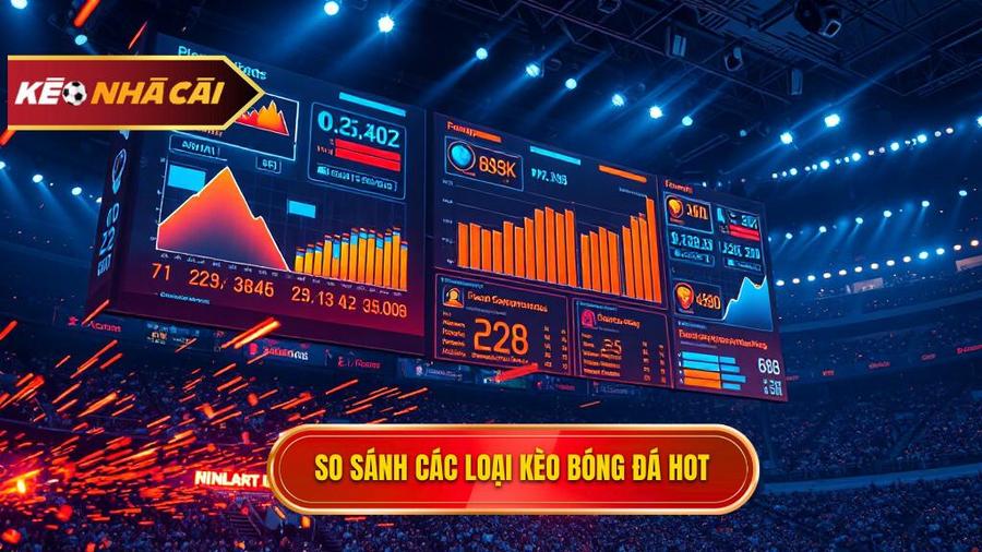Bảng so sánh các loại kèo phổ biến trong trận hot